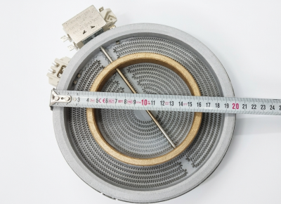 ПЛОЧА ЗА СТЪКЛОКЕРАМИЧЕН ПЛОТ 2 ЗОНИ 1700+700W Ф200мм