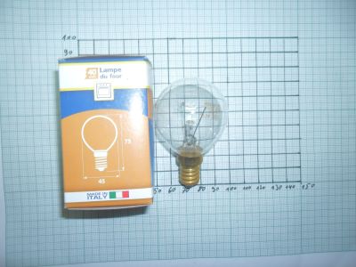 Кликни за увеличение КРУШКА ЗА ФУРНА 40W 300 ГРАДУСА 0