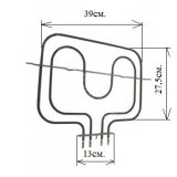 Н-0252 ГОРЕН НАГРЕВАТЕЛ 1600+1000W VESTEL CROWN VENUS VOLTEL 0