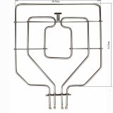 Н-0404 ГОРЕН НАГРЕВАТЕЛ ЗА ФУРНА BOSCH SIEMENS 1500+1300W 0